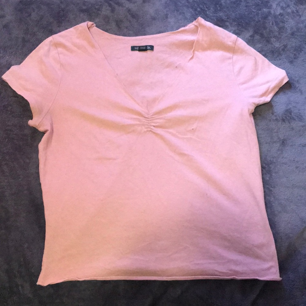 pink v neck